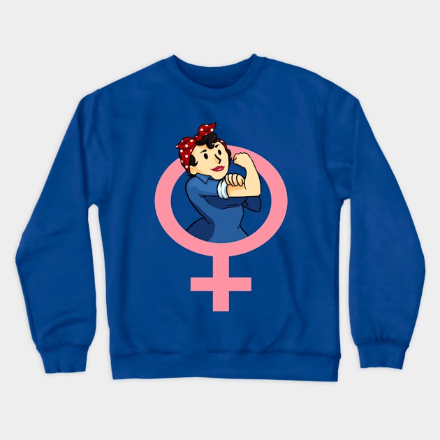 Vault Girls Can Do It Crewneck Sweatshirt by KingVego